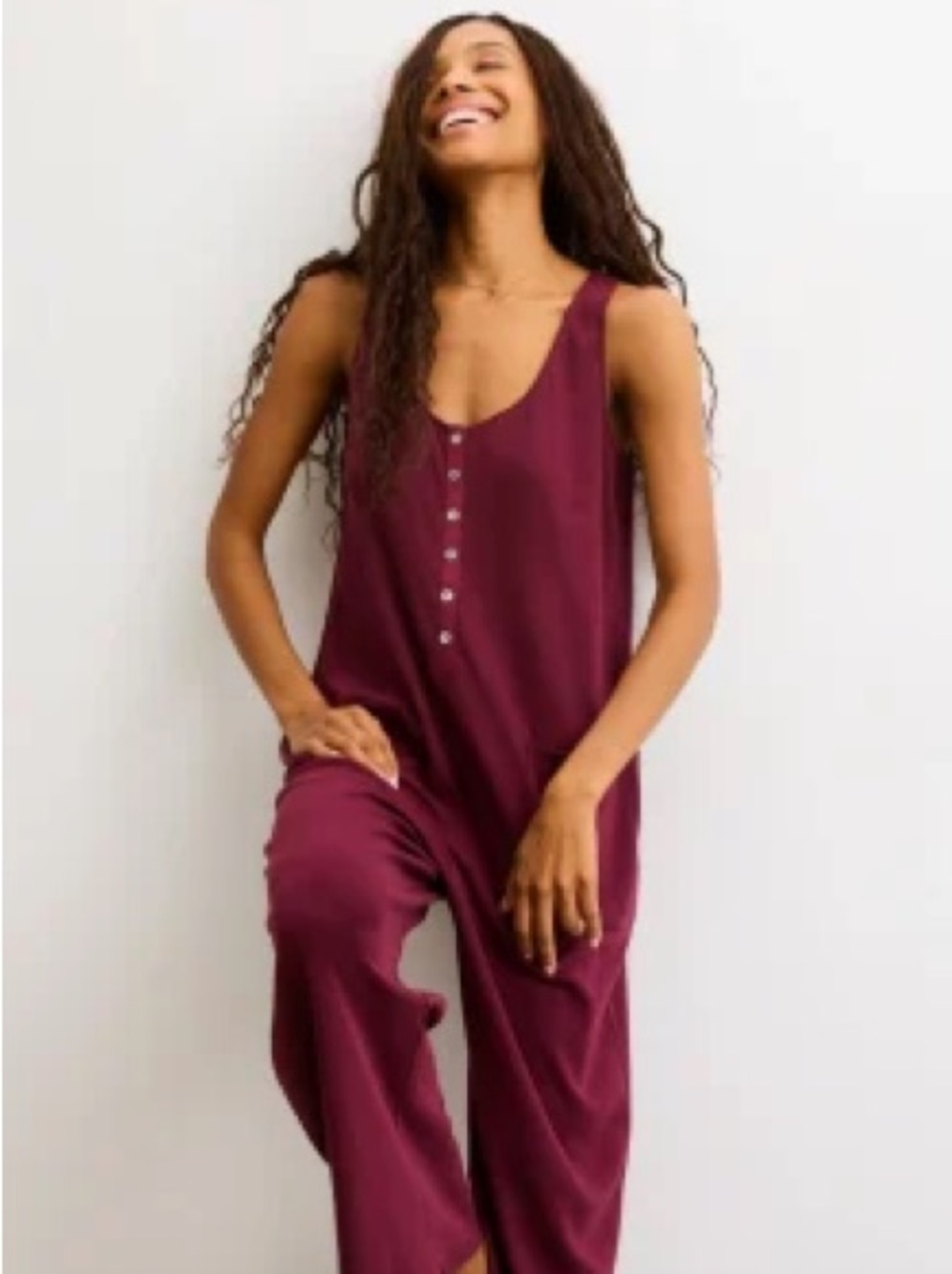Hatch Maternity All Tri Pointelle Jumpsuit